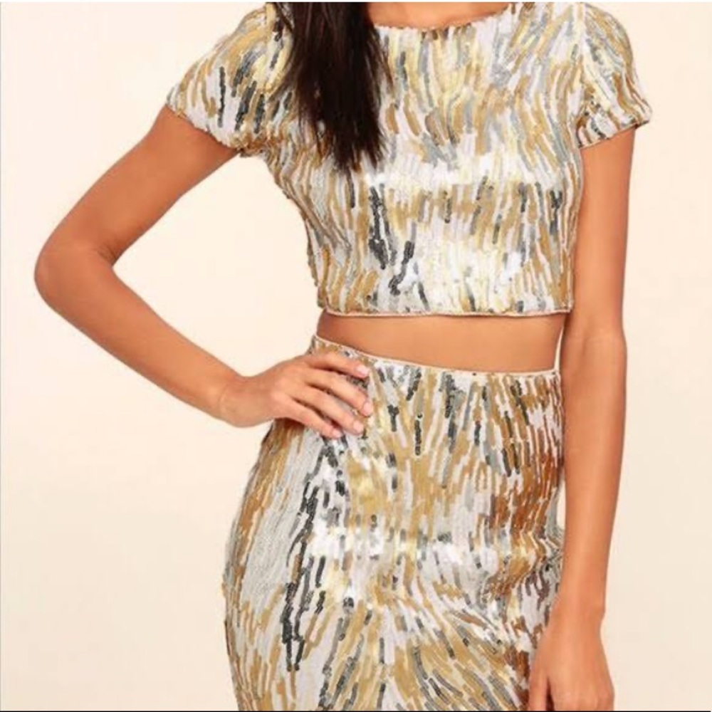 Lulu’s 2 Piece Sequin Dress